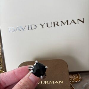 David Yurman Sterling silver Chatelaine Ring. 14mm